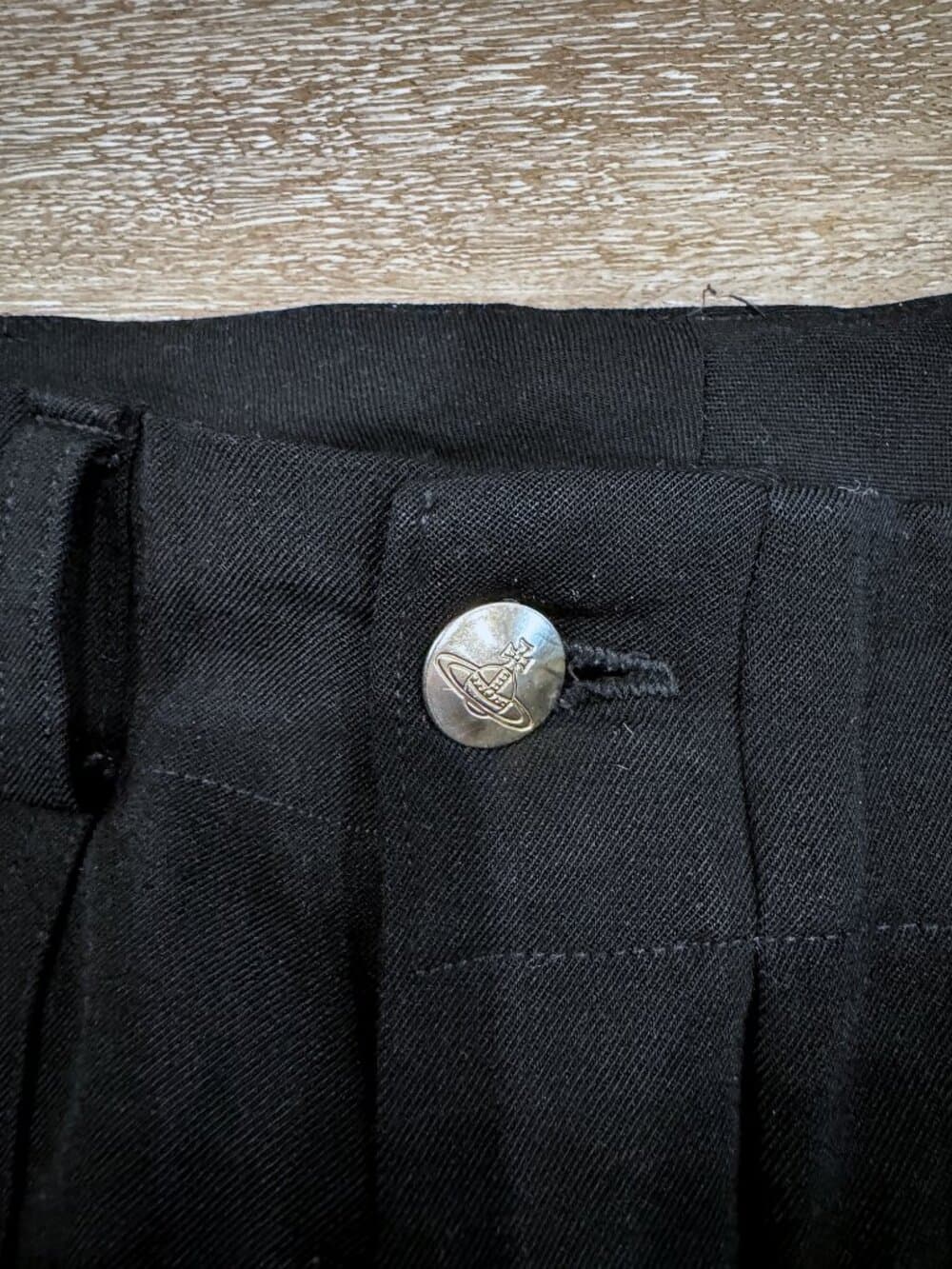 Archival Vivienne Westwood Mainline 100% Wool Bondage Trousers - Size 28 - Thumbnail 4