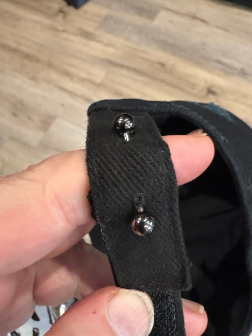 Balenciaga Black Pierced Distressed Baseball Cap Hat - Thumbnail 6