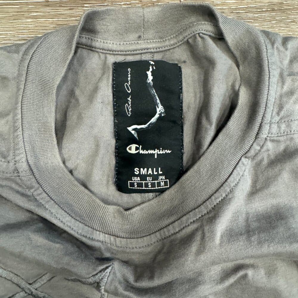 Rick Owens X Champion Tommy Tee Dust - Small - Thumbnail 5