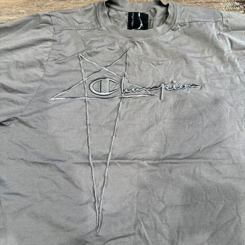Rick Owens X Champion Tommy Tee Dust - Small - Thumbnail 3
