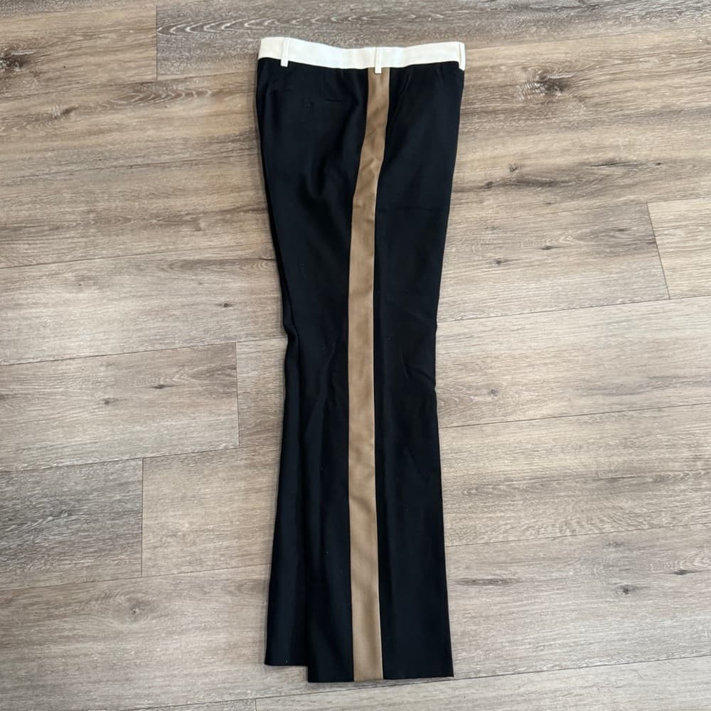 Burberry Black Dress Pants with White Accent