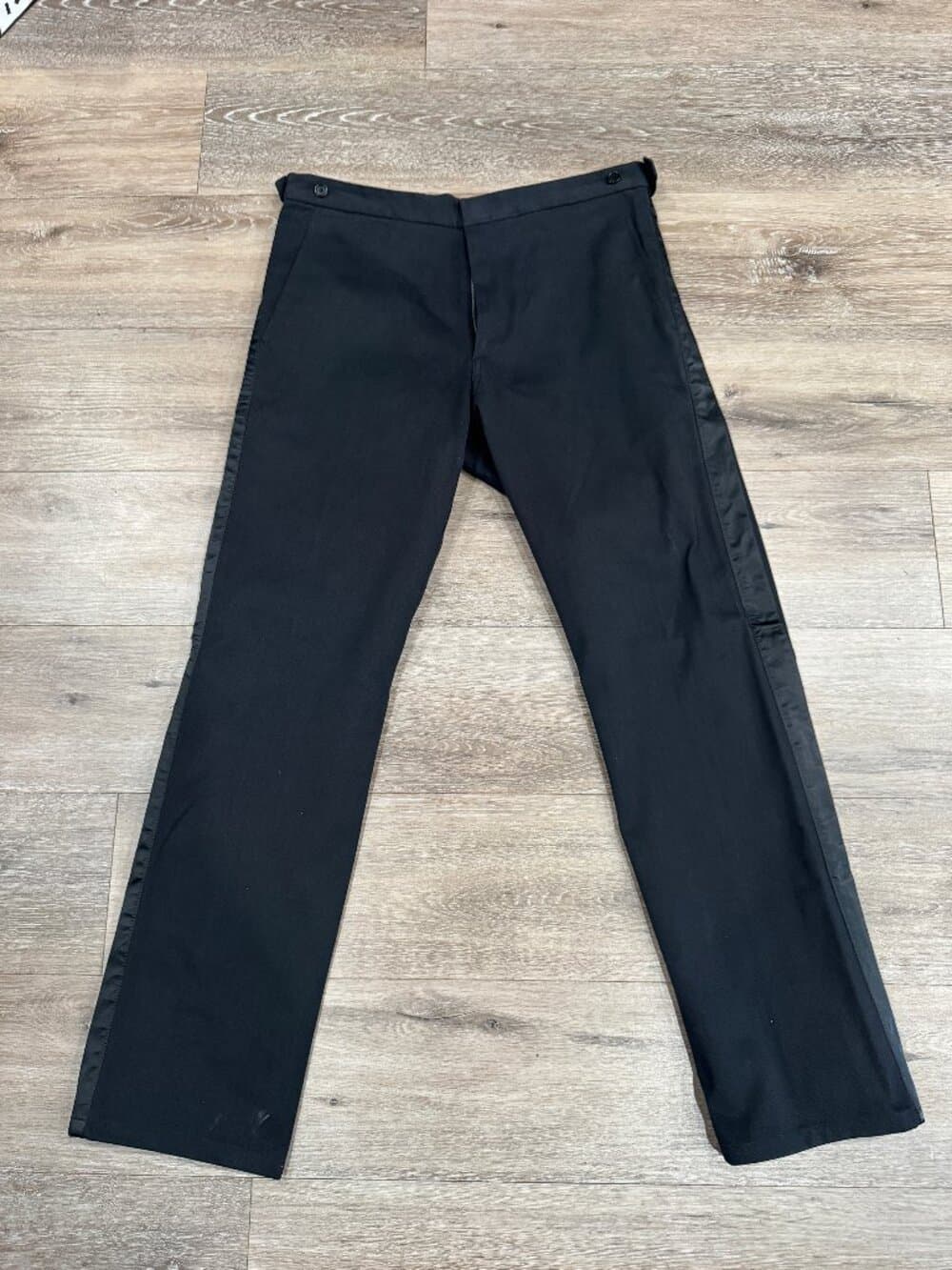 Archival Comme des Garçons SHIRT Heavy Cotton Drill Tuxedo Pants - (AW14) - Thumbnail 4