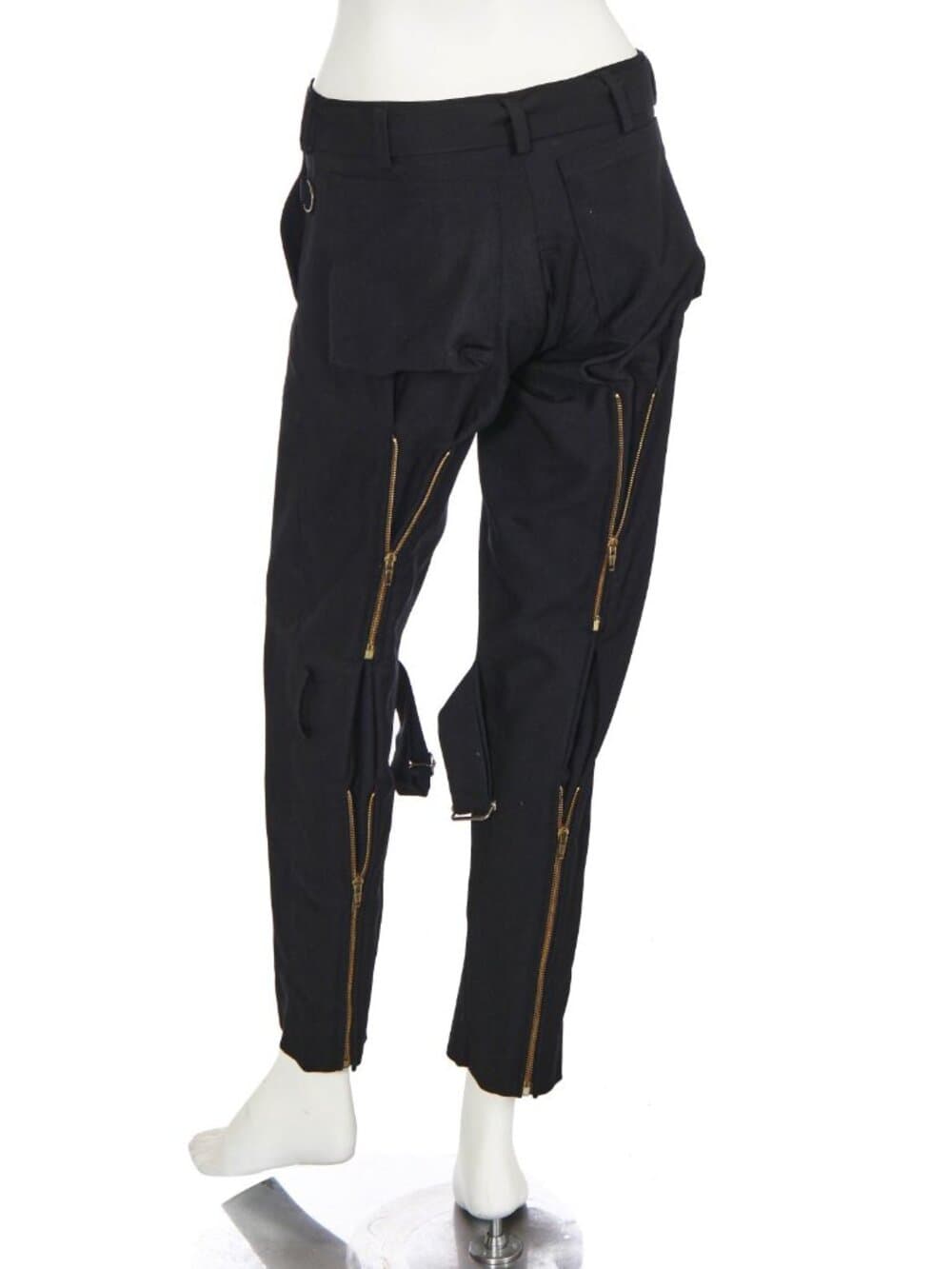 Archival Vivienne Westwood Mainline 100% Wool Bondage Trousers - Size 28 - Thumbnail 9
