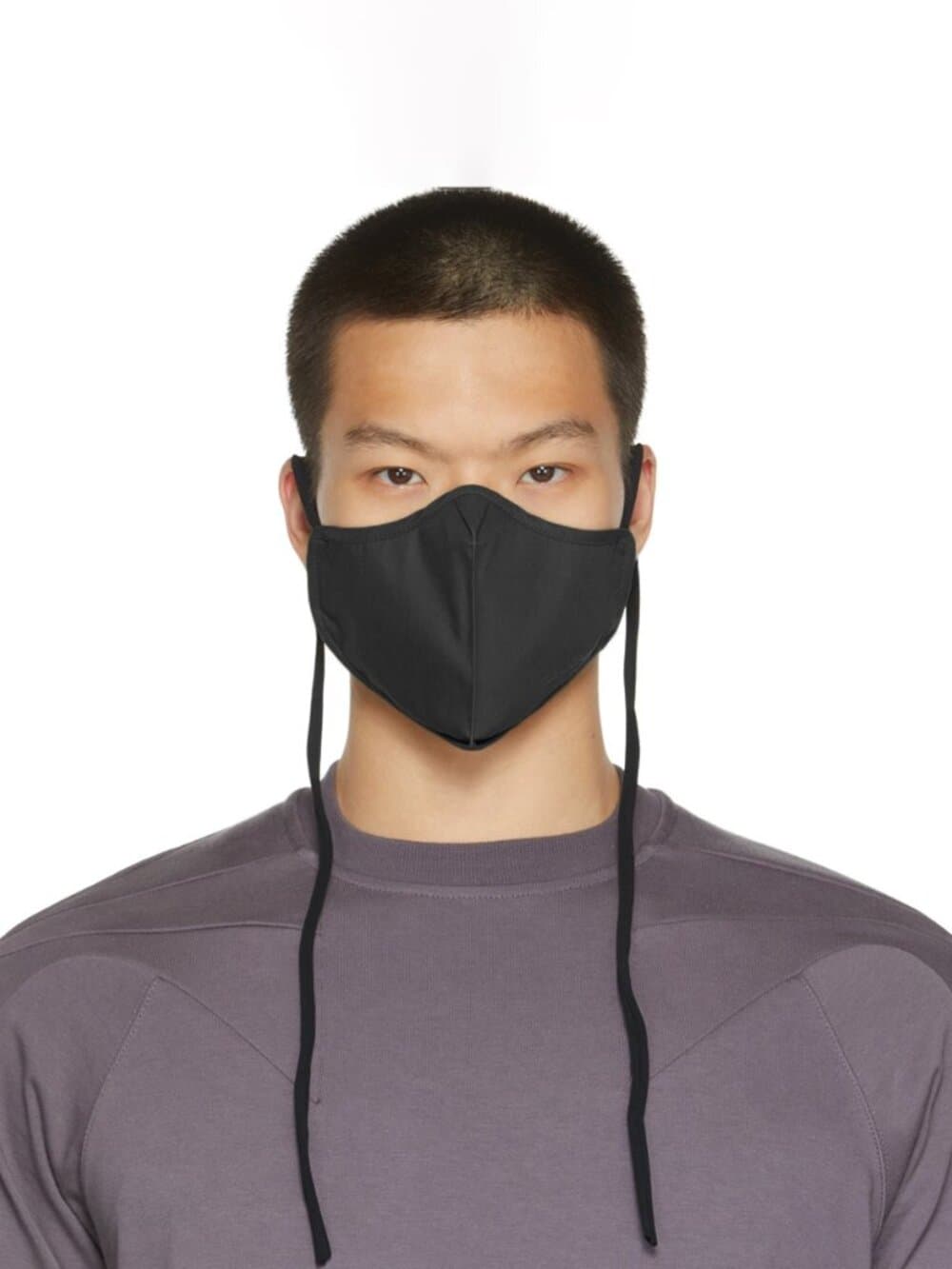 Rick Owens Black Cotton Mask - Thumbnail 2