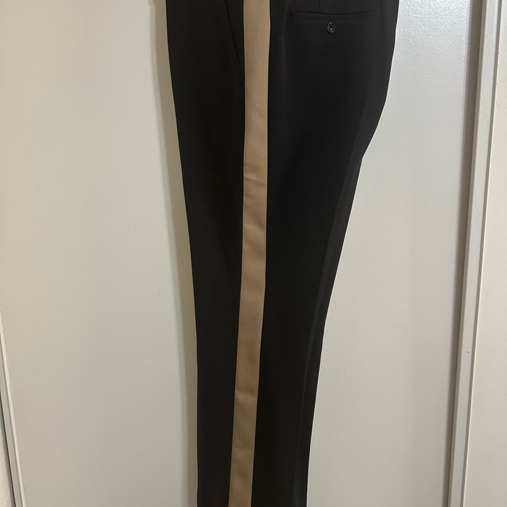 Burberry Black Dress Pants with White Accent - Thumbnail 10