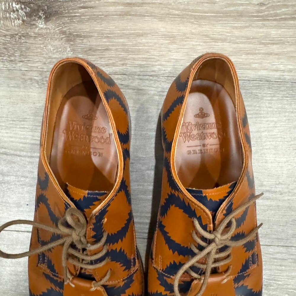 Vivienne West wood Squiggle Derby Shoes EU42 - Thumbnail 6