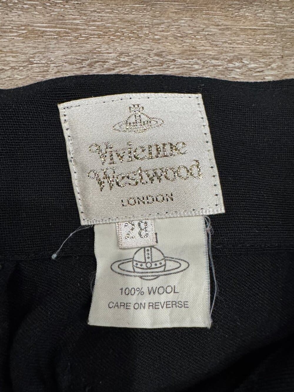 Archival Vivienne Westwood Mainline 100% Wool Bondage Trousers - Size 28 - Thumbnail 8