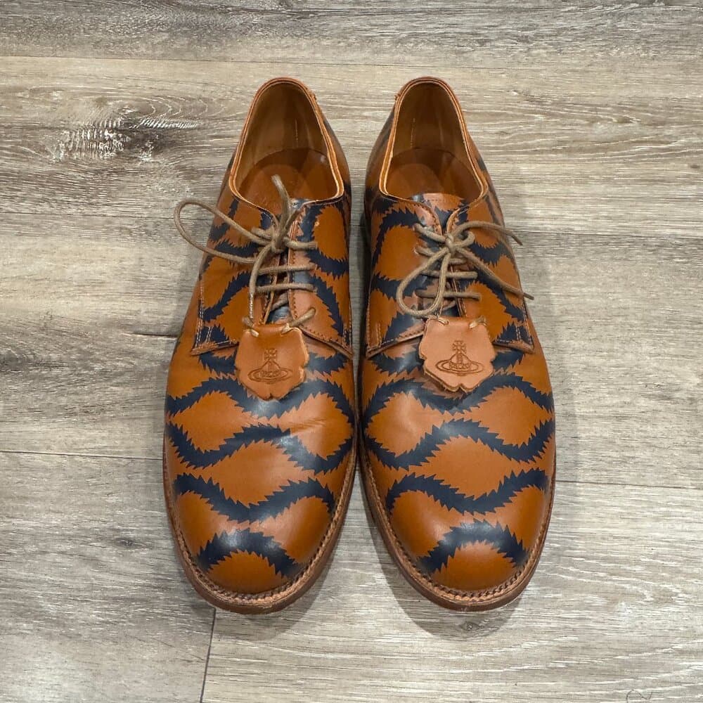 Vivienne West wood Squiggle Derby Shoes EU42 - Thumbnail 3