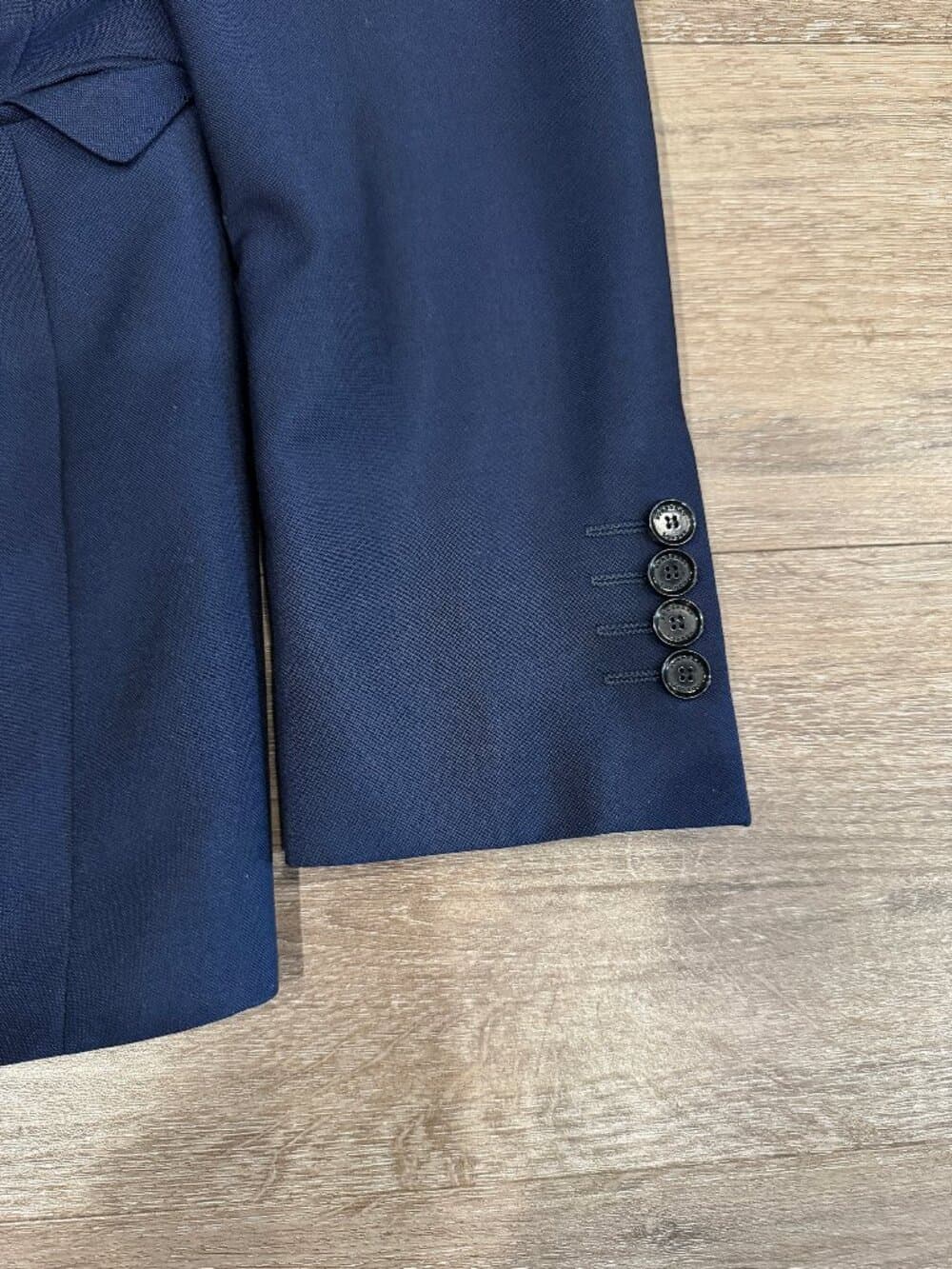 Burberry London Sandhurst Navy Blue Wool Mohair Suit
