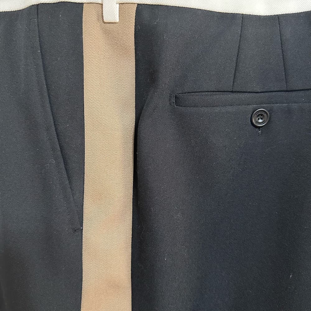 Burberry Black Dress Pants with White Accent - Thumbnail 4