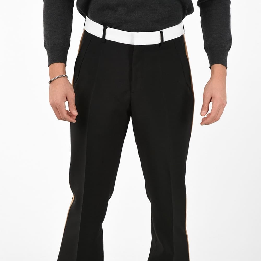 Burberry Black Dress Pants with White Accent - Thumbnail 3