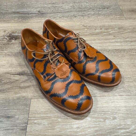 Vivienne West wood Squiggle Derby Shoes EU42 - Thumbnail 10