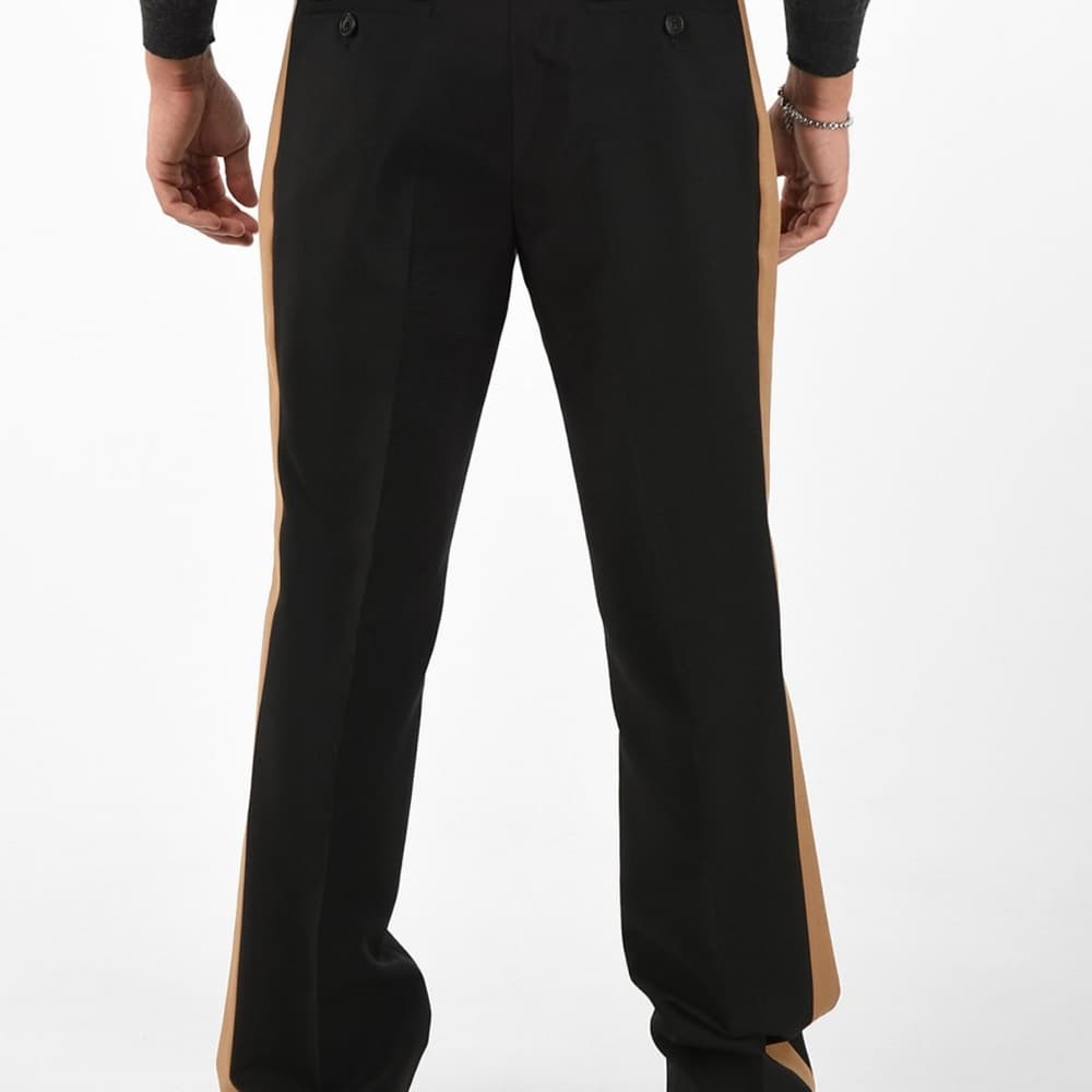 Burberry Black Dress Pants with White Accent - Thumbnail 7