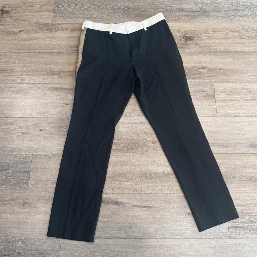 Burberry Black Dress Pants with White Accent - Thumbnail 13