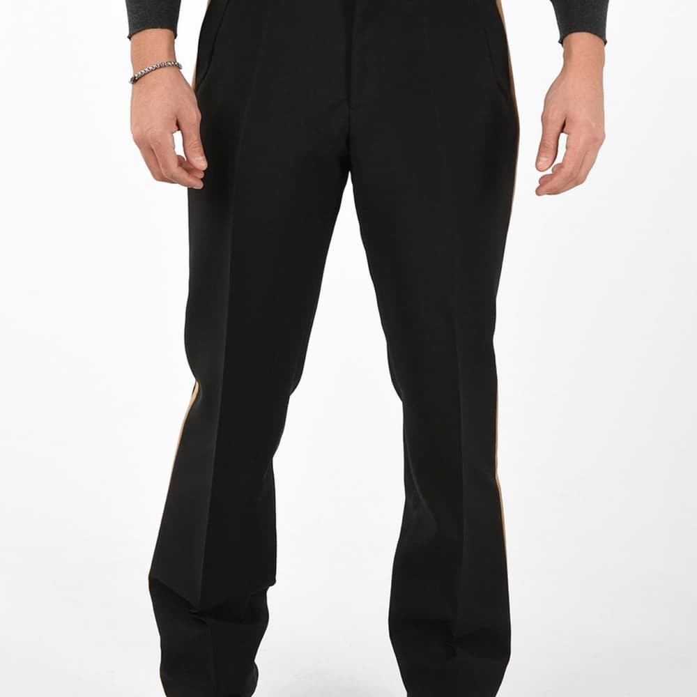 Burberry Black Dress Pants with White Accent - Thumbnail 8