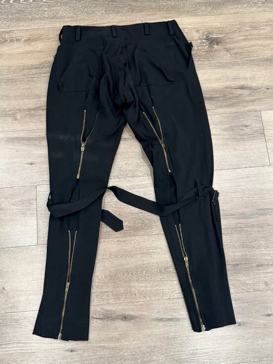 Archival Vivienne Westwood Mainline 100% Wool Bondage Trousers - Size 28 - Thumbnail 11