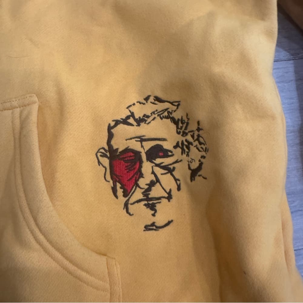 kidsuper studios yellow embroidered hoodie size XL - Thumbnail 7