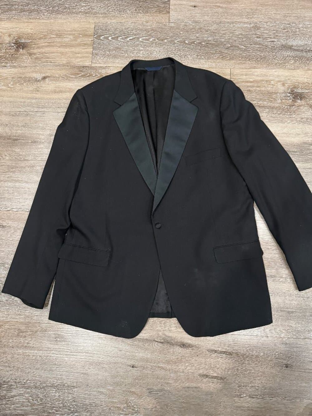 Vintage Burberry London 2-Piece Tuxedo Suit Black Wool 44XL / EU 54 Made in USA - Thumbnail 7