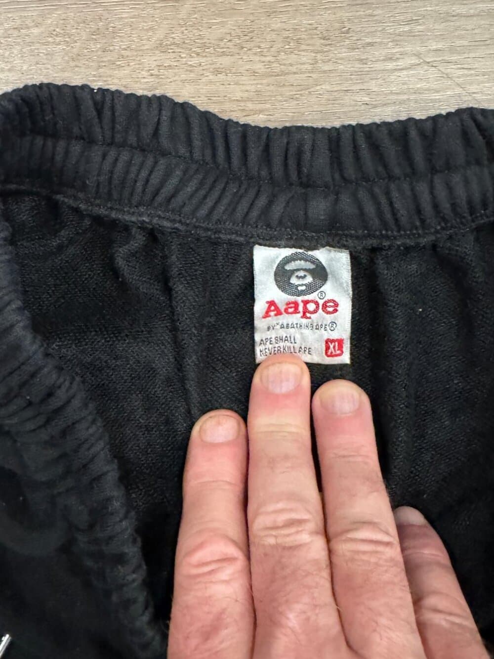 Black AAPE by A Bathing Ape shorts - Thumbnail 5