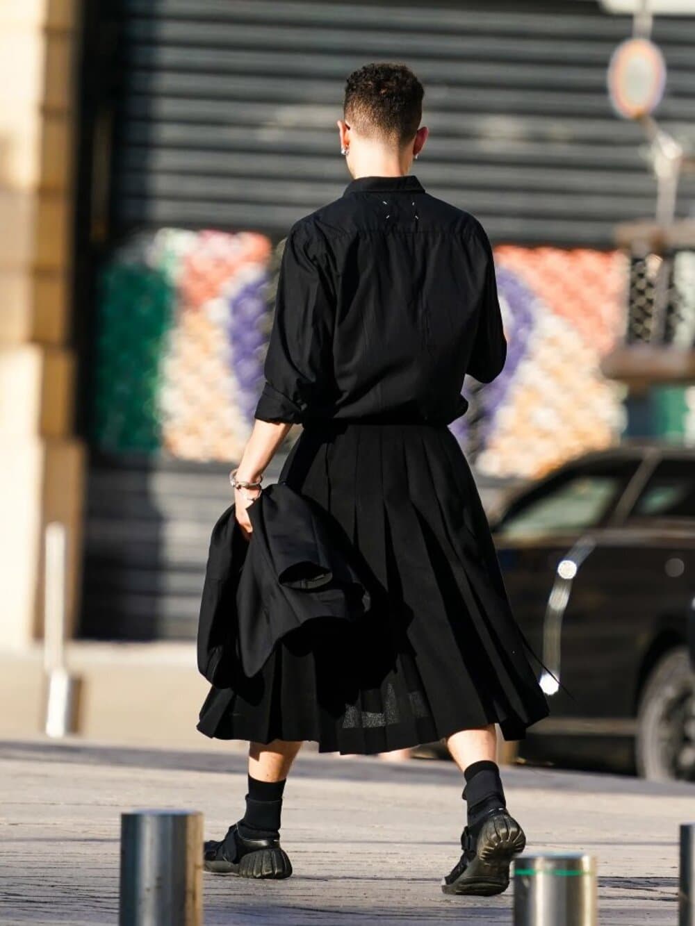 Zara x Steven Meisel New York collection - Wool Blend Box Pleat Kilt/skirt - Thumbnail 8