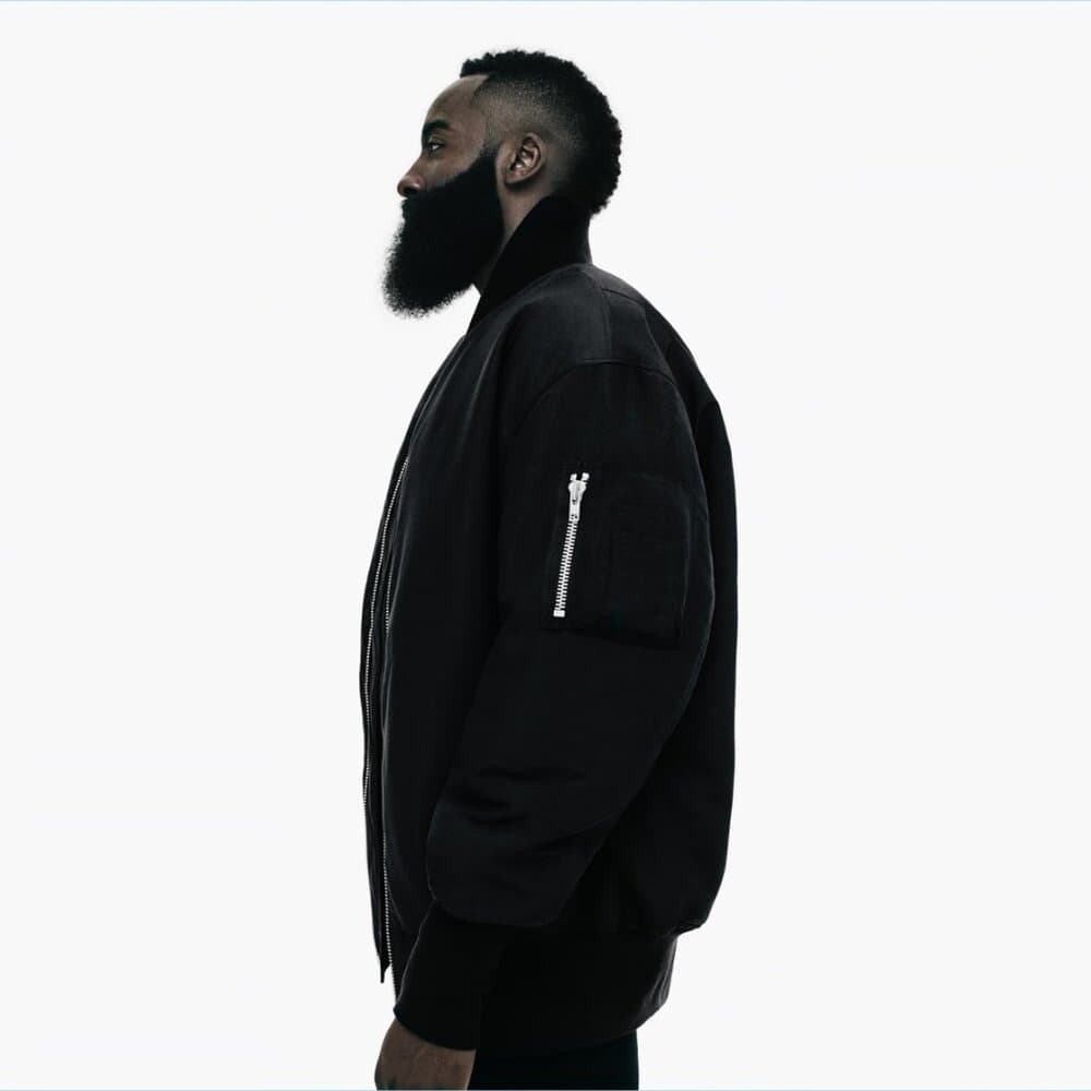 Y-3 X JAMES HARDEN OVERSIZED BOMBER - BLACK - Thumbnail 2