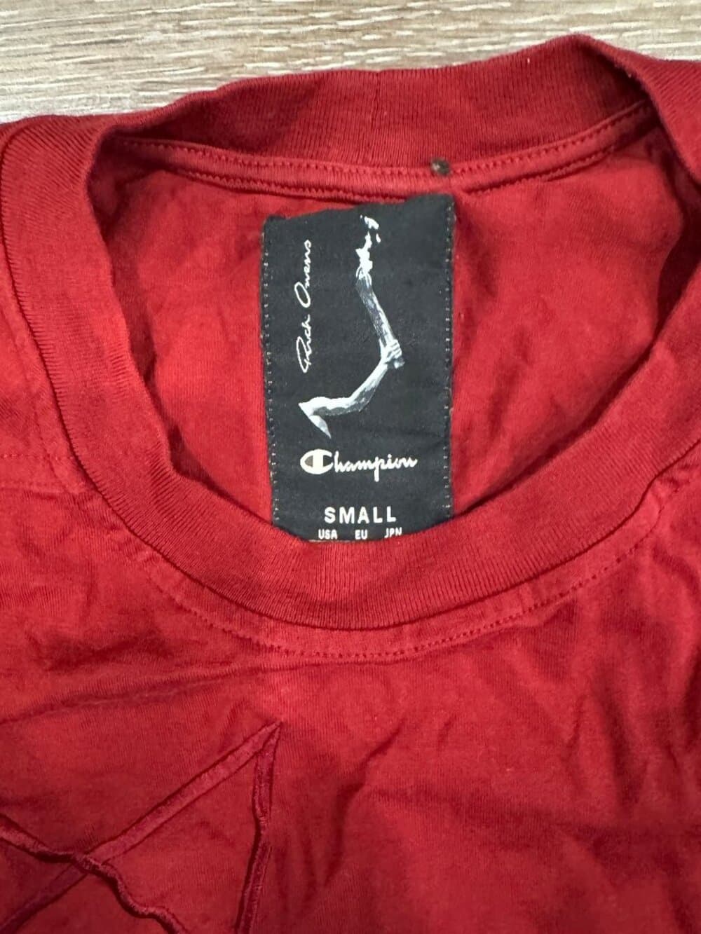 Rick Owens x Champion "Jumbo/Tommy Tee - Small - Thumbnail 4