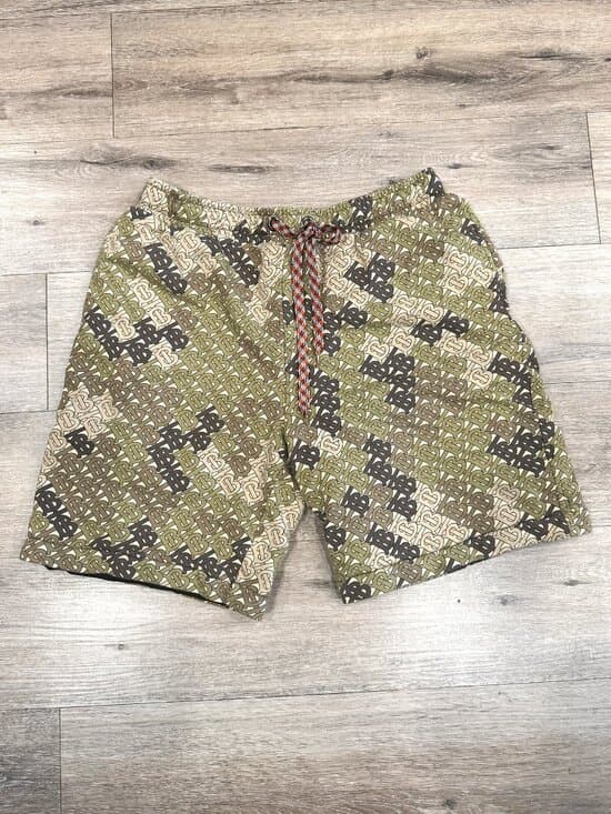 Burberry Khaki Monogram Shorts. Size large - Thumbnail 11