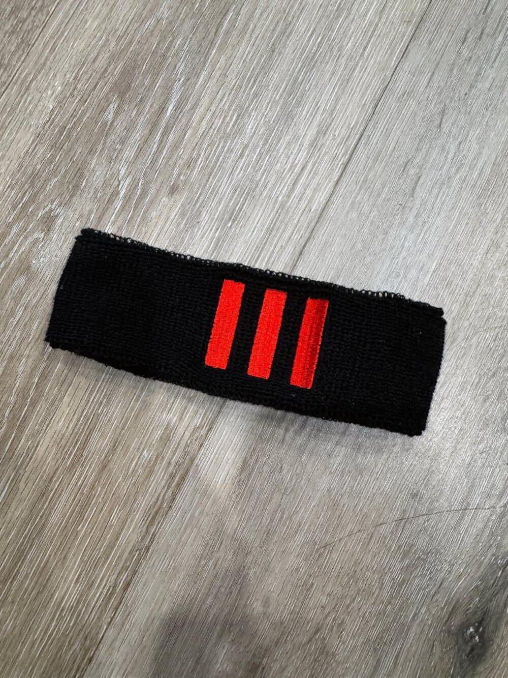 Adidas Originals x Willy Chavarria Embroidered Knit Headband - Black / Red - Thumbnail 4