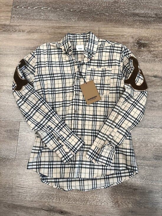 Burberry Letter Graphic Check Cotton Poplin Shirt. Designed by Riccardo Tisci - Thumbnail 10