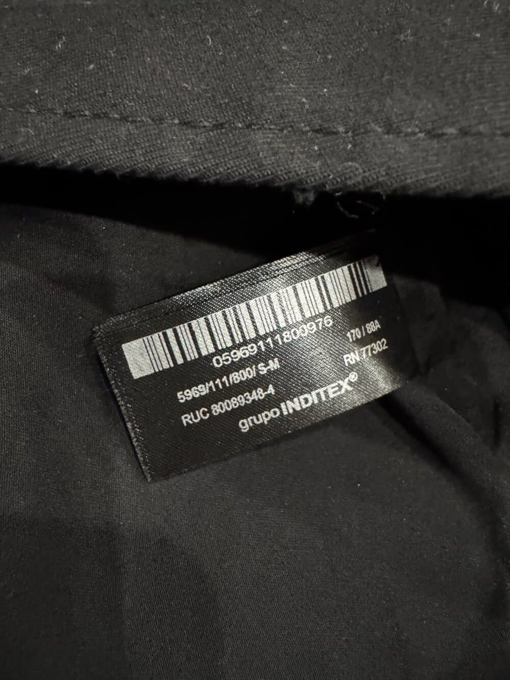 Zara x Steven Meisel Black Cotton Blend Coat - Thumbnail 5