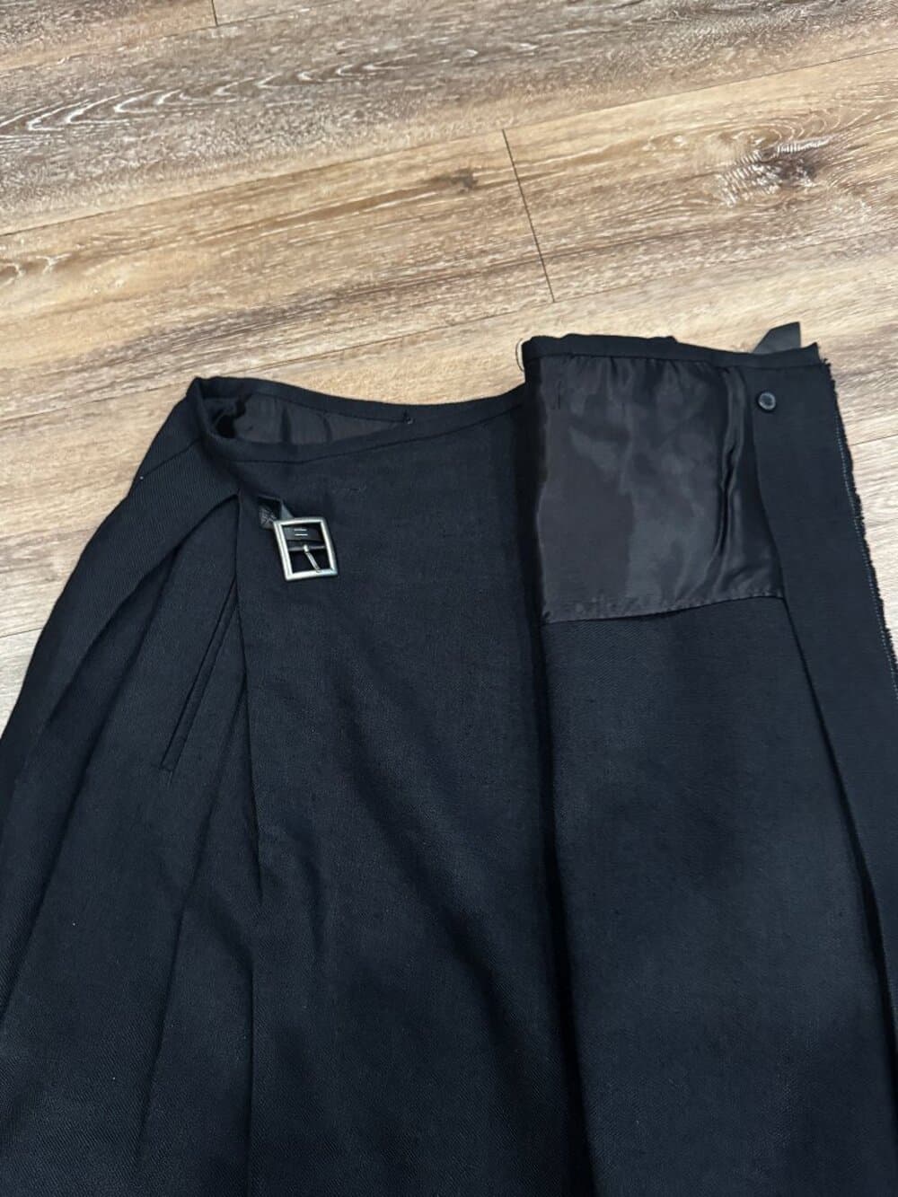 Zara x Steven Meisel New York collection - Wool Blend Box Pleat Kilt/skirt - Thumbnail 5
