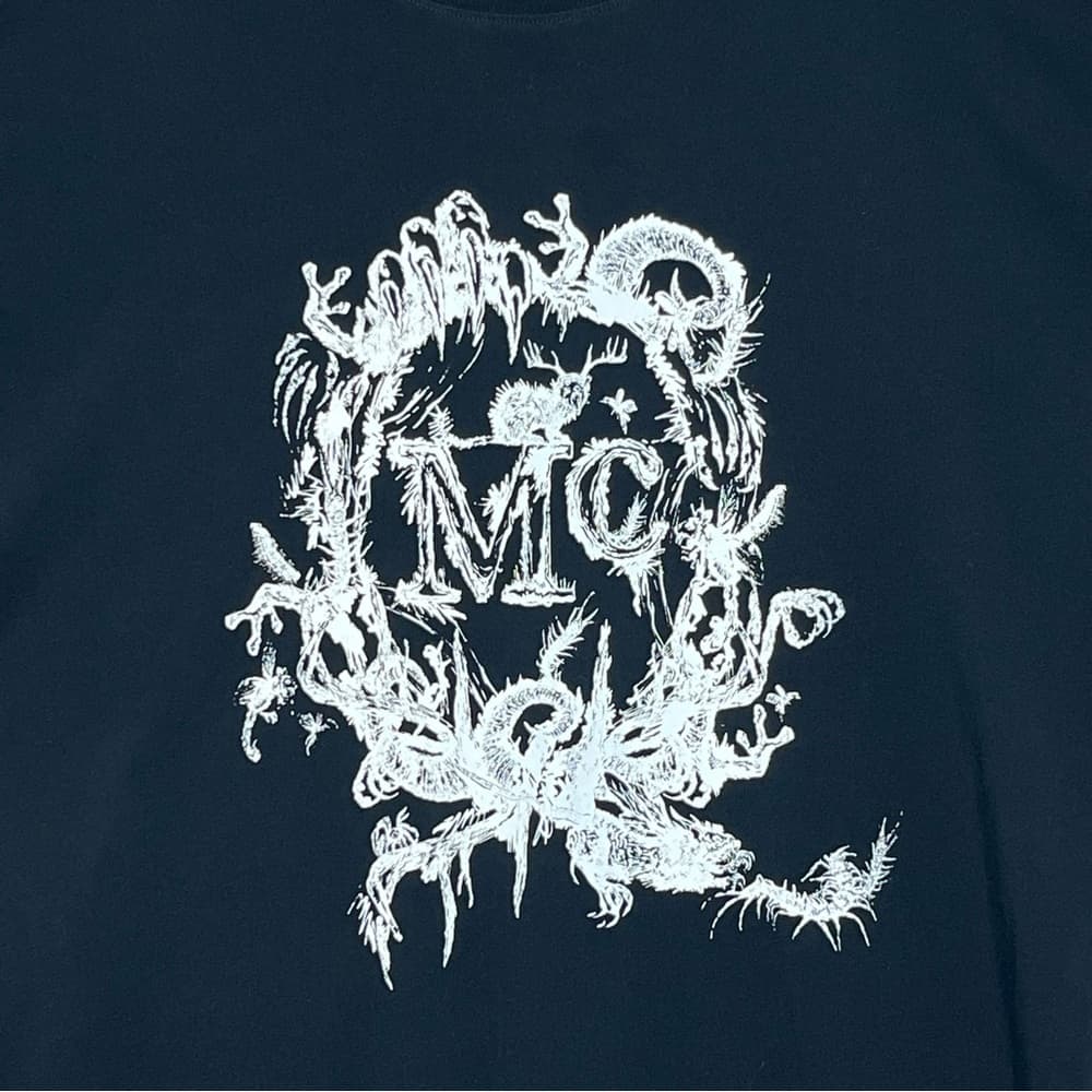 Alexander McQueen Black and White Short Sleeve Tee - Thumbnail 8