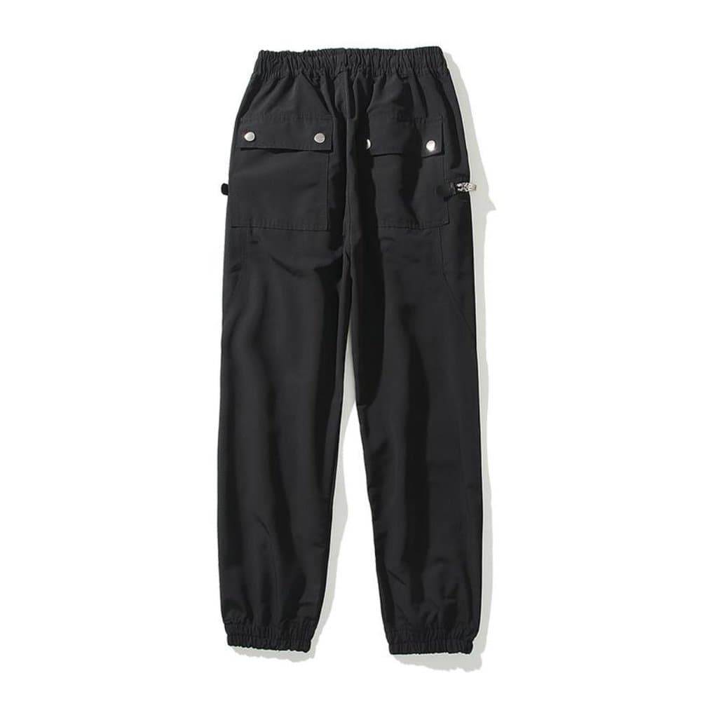 Multi-pockets Black tech fabric pants - Thumbnail 4