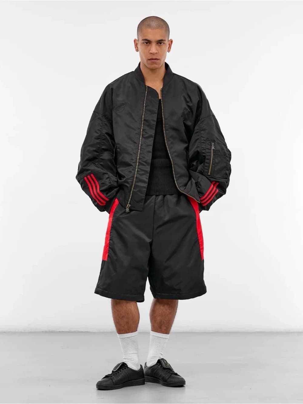 Willy Chavarria x Adidas Satin Bomber Jacket Size Large - Sold Out! - Thumbnail 2