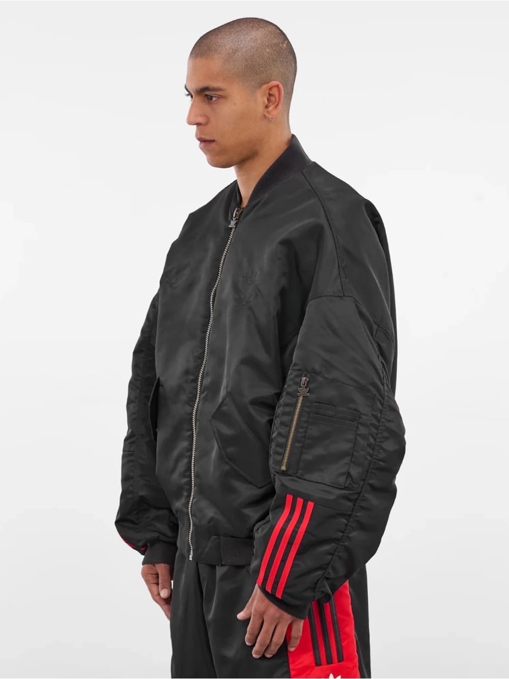 Willy Chavarria x Adidas Satin Bomber Jacket Size Large - Sold Out! - Thumbnail 14