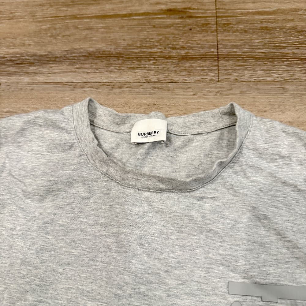Burberry Grey Emerson Monogram T-Shirt. large - Thumbnail 6