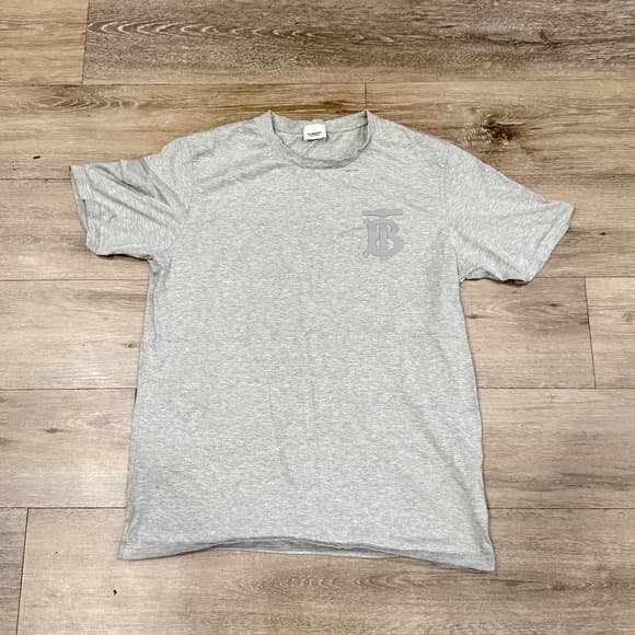 Burberry Grey Emerson Monogram T-Shirt. large - Thumbnail 9