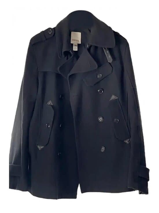 Diesel brand wool double-breasted peacoat - Thumbnail 12