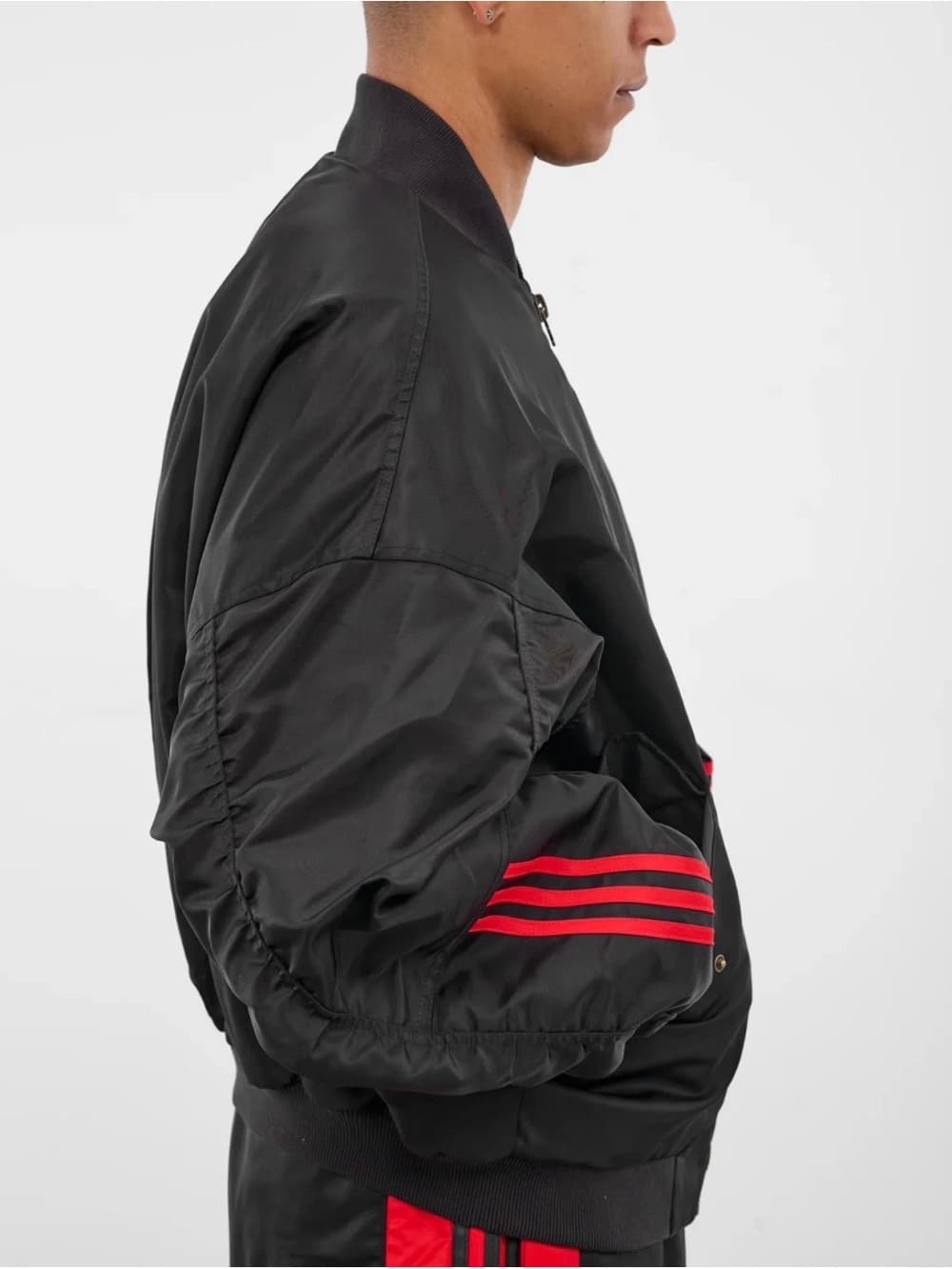 Willy Chavarria x Adidas Satin Bomber Jacket Size Large - Sold Out! - Thumbnail 13