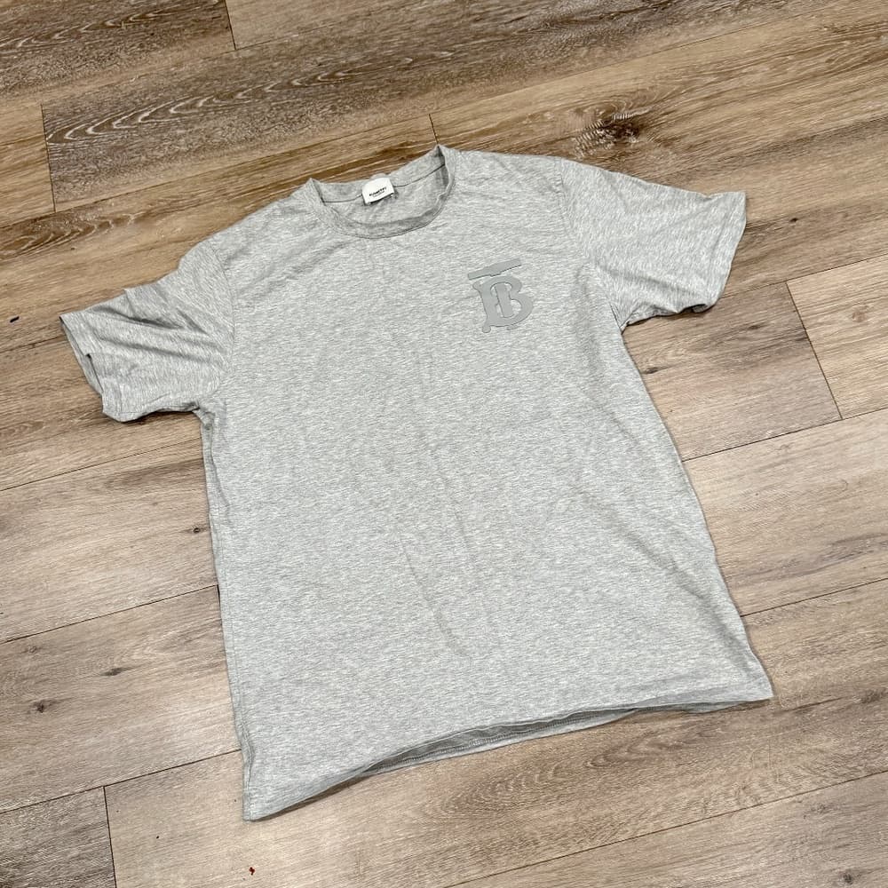 Burberry Grey Emerson Monogram T-Shirt. large - Thumbnail 3