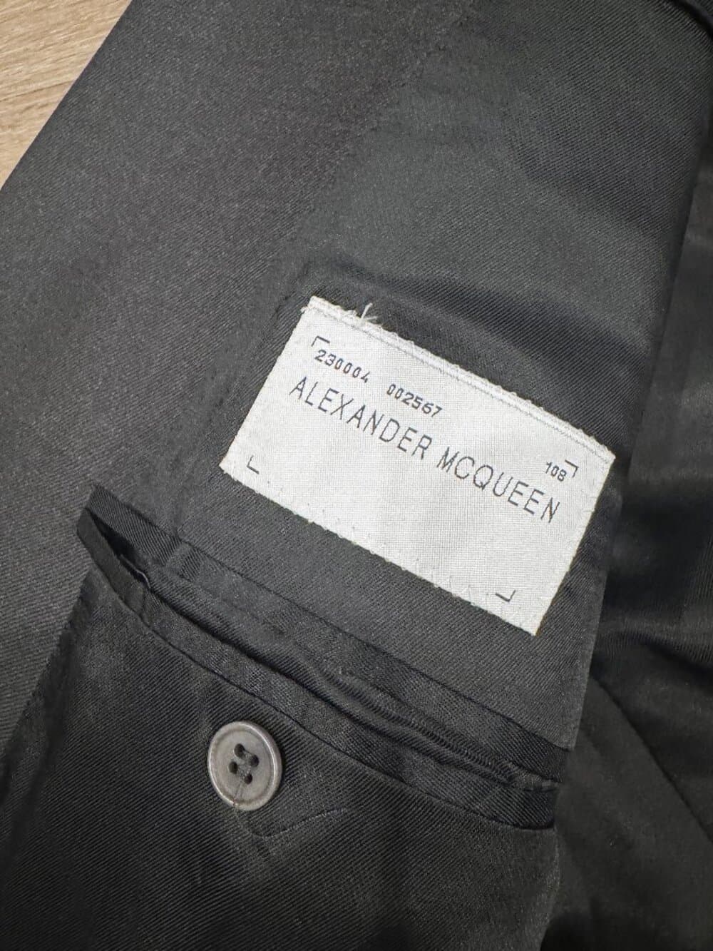 Alexander McQueen 3-button wool jacket - size 54 - Thumbnail 6