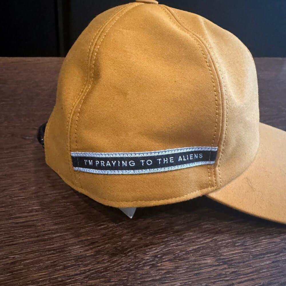 Rick Owens cap SS19 'I'm praying to the aliens' Topaz - Thumbnail 2