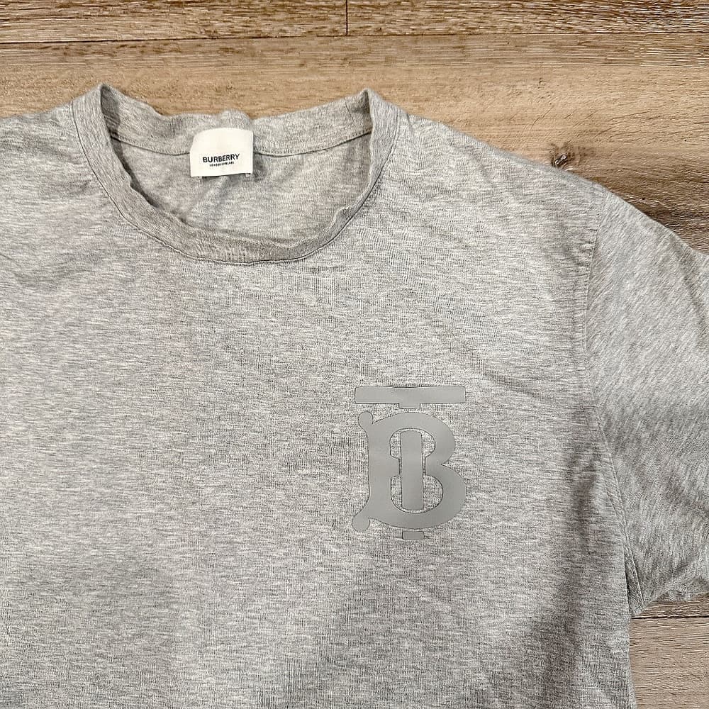 Burberry Grey Emerson Monogram T-Shirt. large - Thumbnail 4