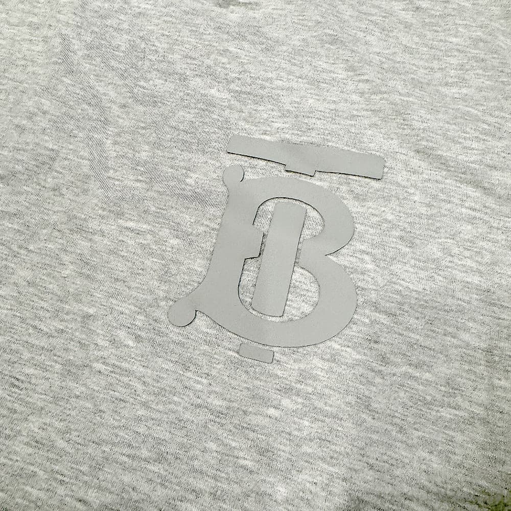 Burberry Grey Emerson Monogram T-Shirt. large - Thumbnail 5