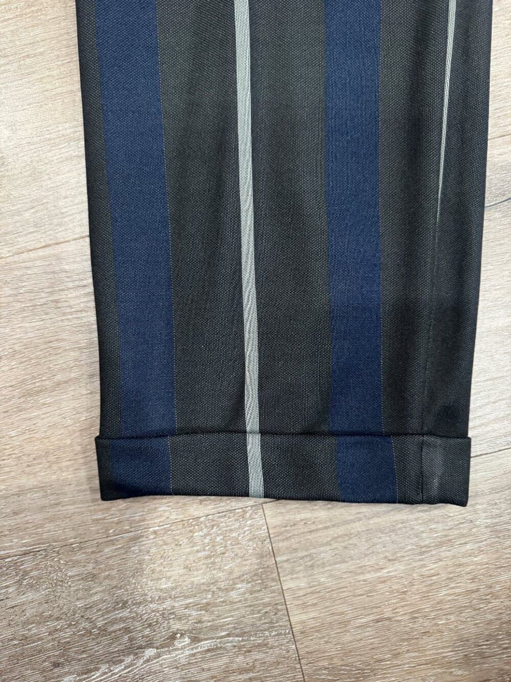 Y-3 vertical striped cuffed trousers - Large. (38") - Thumbnail 2
