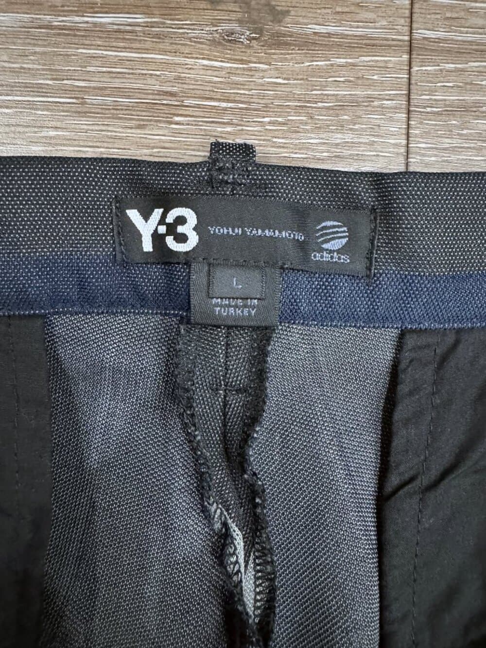 Y-3 vertical striped cuffed trousers - Large. (38") - Thumbnail 3