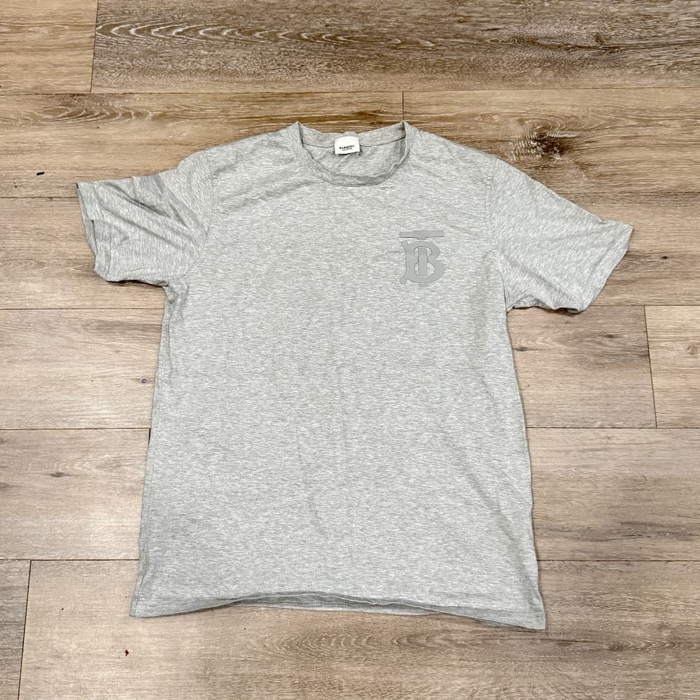 Burberry Grey Emerson Monogram T-Shirt. large - Thumbnail 8