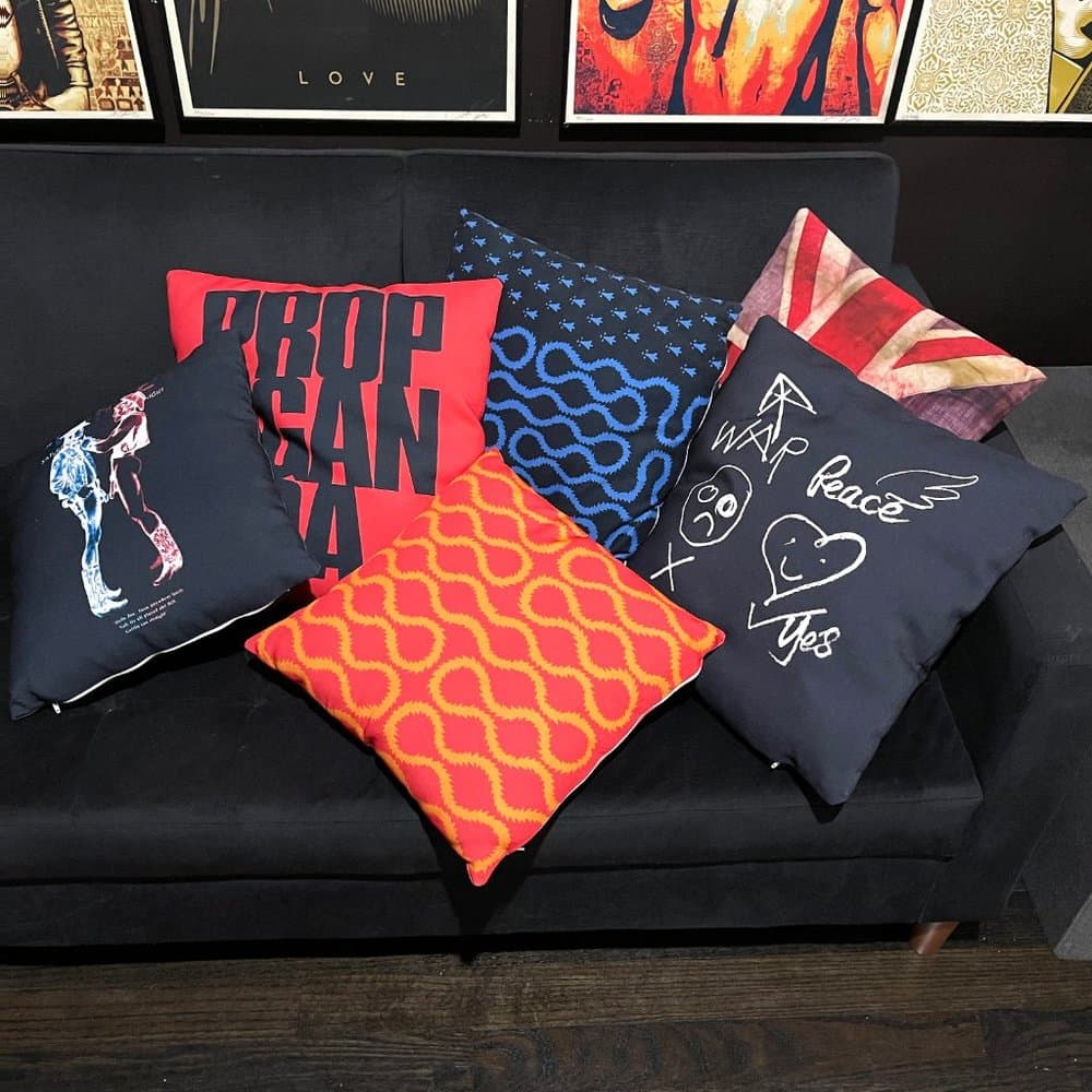 Vivienne Westwood inspired Keith Haring Witches cushion cover - Thumbnail 3