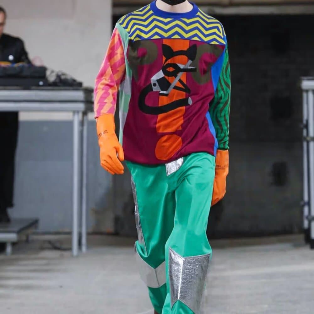 Walter Van Beirendonck (Fall 2018) men’s short sleeve wool Pig top - Thumbnail 7