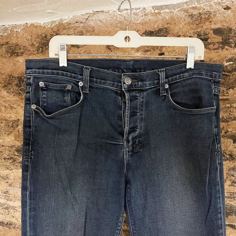 Early Ksubi Jeans Overdye Blue Luxury Streetwear Denim 36 - Thumbnail 5